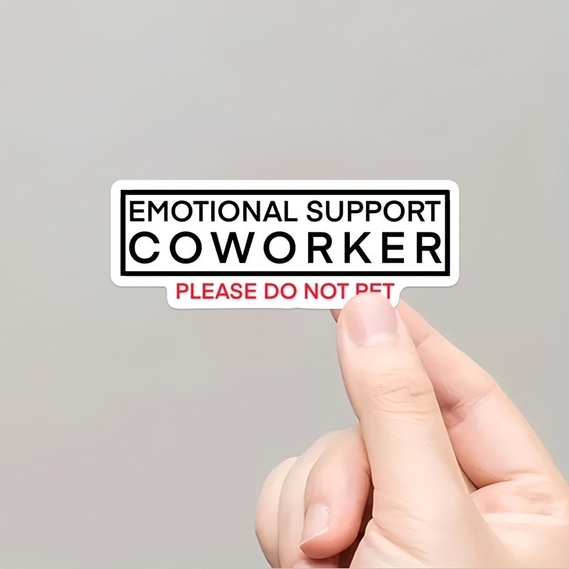 

Emotional Support Coworker Sticker For Laptop