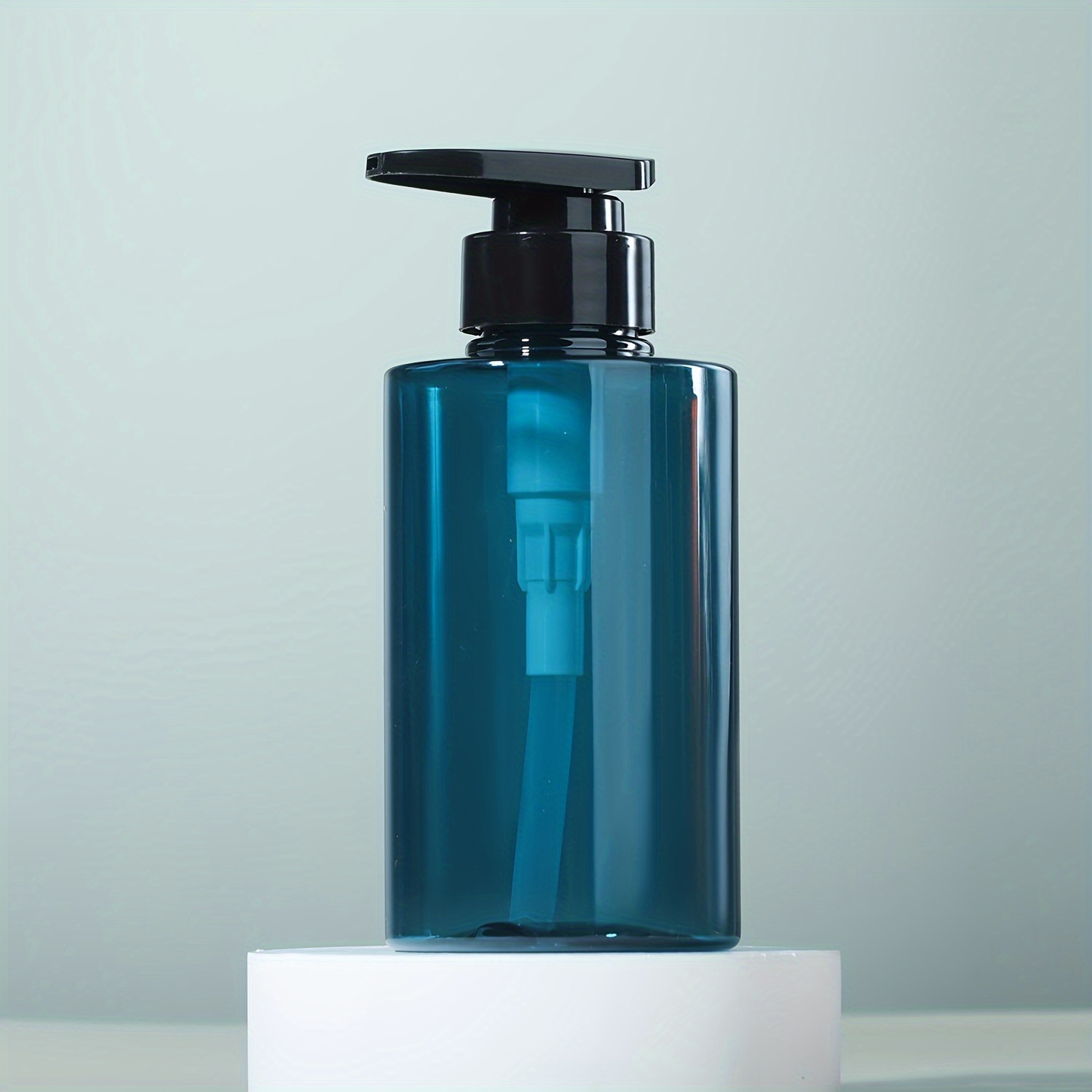 Image of Push-pump Dispenser Bottles - Durable Plastic,, No Electricity Needed For Hand Soap, Body Wash, Shampoo - Freestanding Hygienic Design With Transparent & Colorful Options