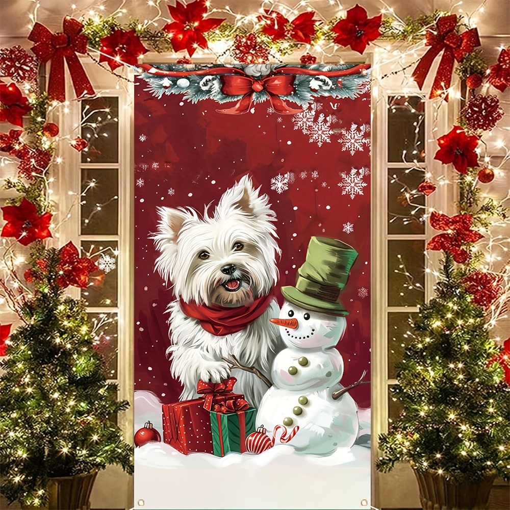 

Christmas - 35x70" Polyester, & Snowman , For Decor,