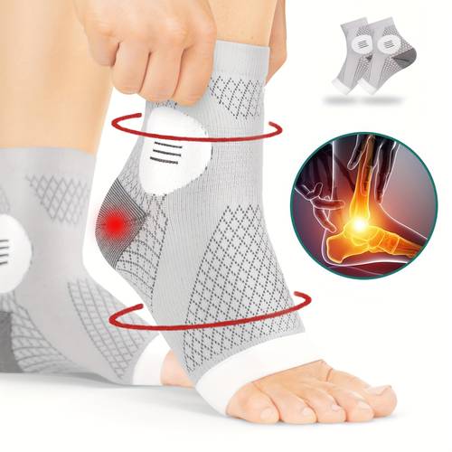1 pair of high quality ankle compression socks arch and ankle support pressure sleeves open toe design socks elastic braces suitable for daily wear and outdoor activities ideal for holiday gifts mothers day couples day labor day
