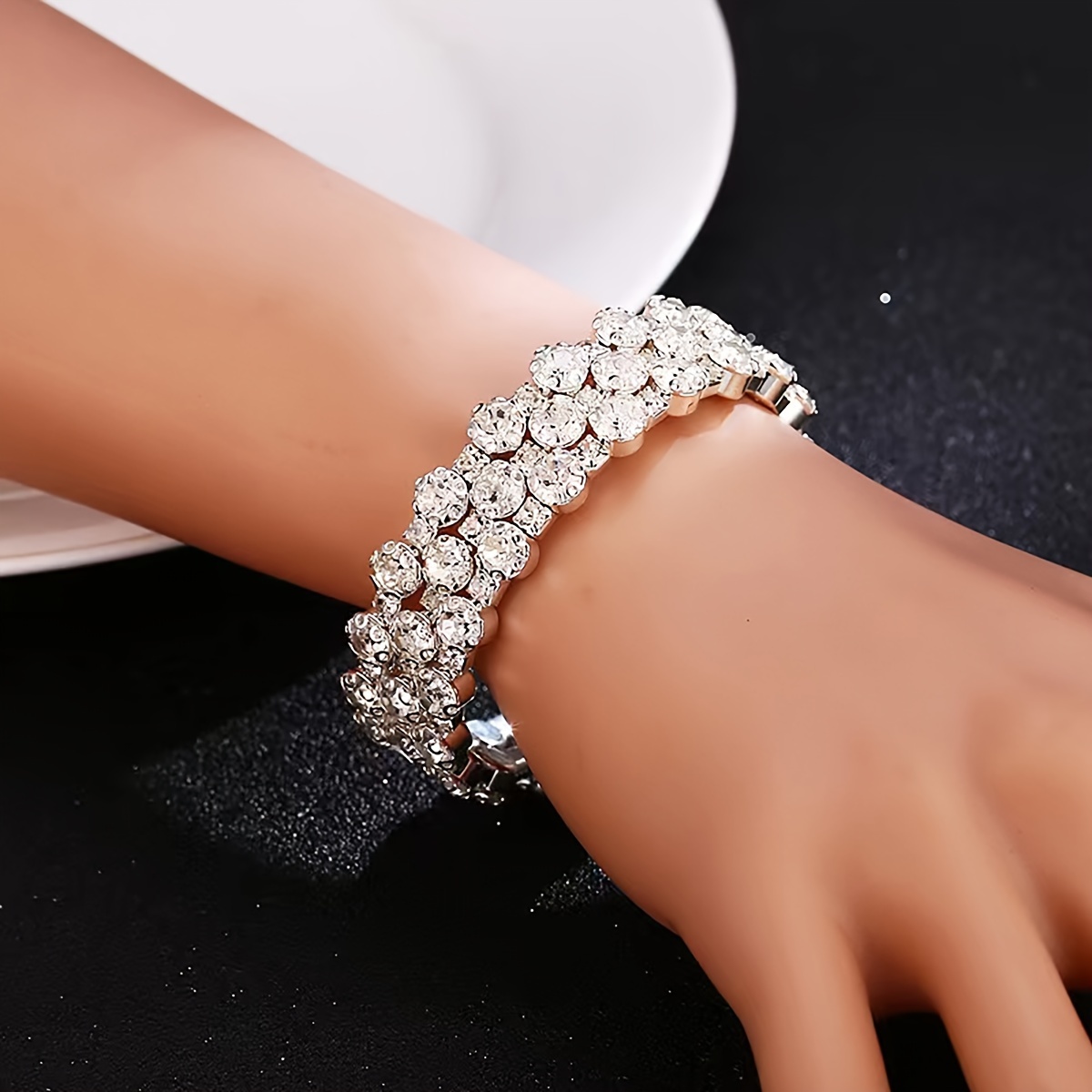 Image of A Multi-layered, Flashy, Exaggerated, And Simple Bracelet For Women With A Touch Of European And And Personality.
