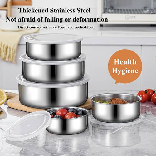5pcs set of food storage containers with lids suitable for vegetables fruits kitchen supplies reusable leakproof bento box with seal lid camping picnic school essentials back to school summer can the freshness of food