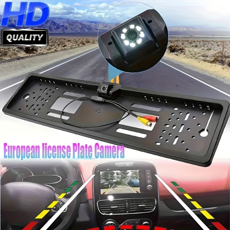 Telecamera posteriore universale wireless HD con telecamera per retromarcia posteriore per auto a 4 LED Telecamera per assistenza al parcheggio per visione notturna  34