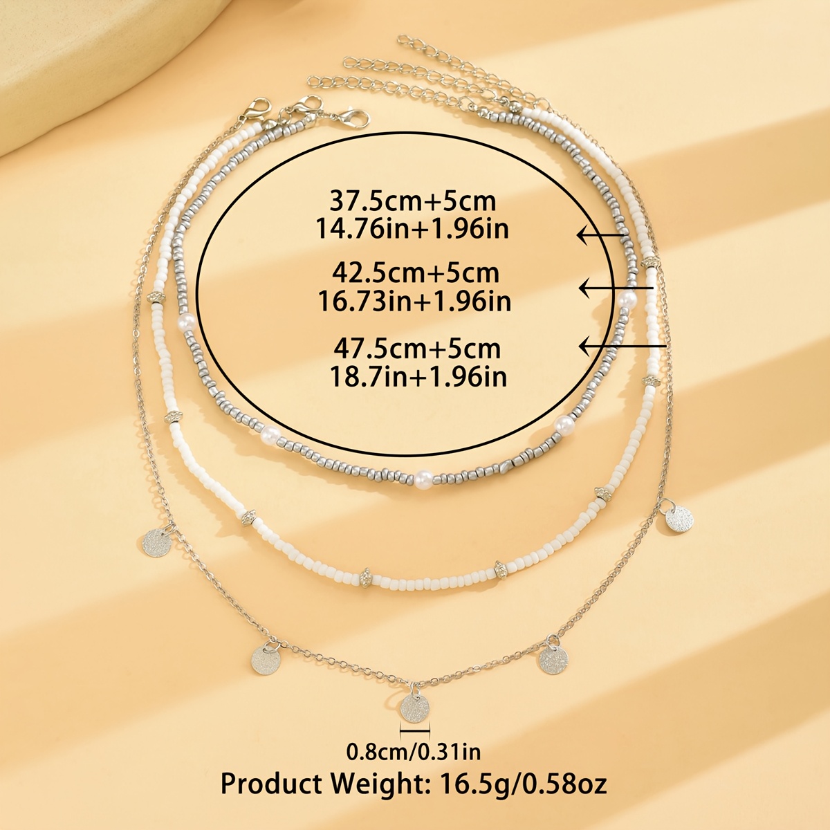 Boho Style Beach Vacation Necklace Set