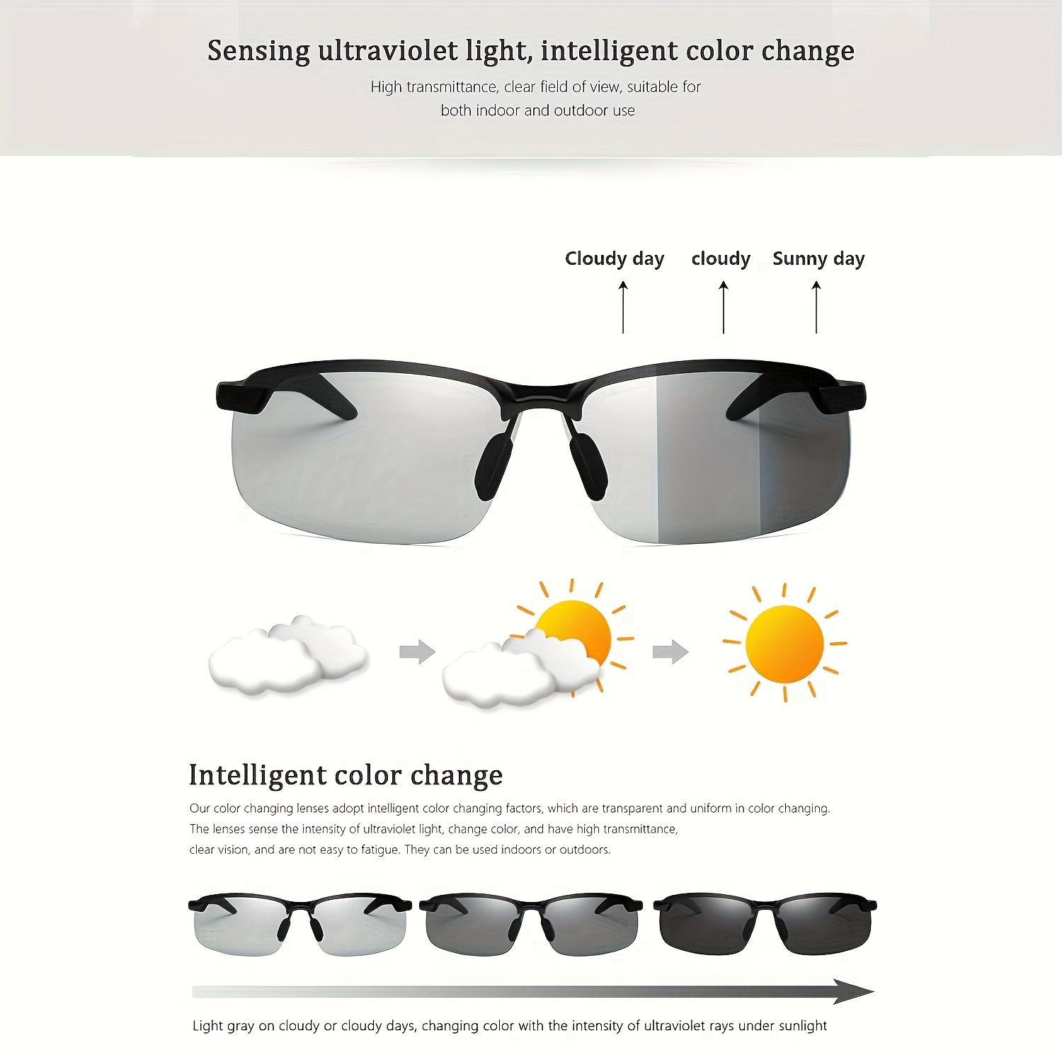 

2024 Paleshy Sports Glasses For Spring And Summer Outdoor Activities, Lightweight And , Ideal For Driving, Fishing And Casual Wear