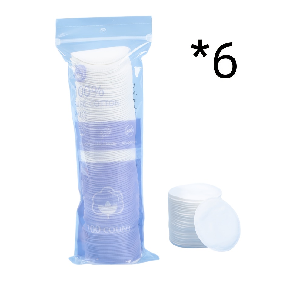 TEMU A Pack Of Round And Soft Double-sided Makeup Cloths, Suitable For Gentle Makeup Removal And Beauty Care For Fair Beige Light Beige.