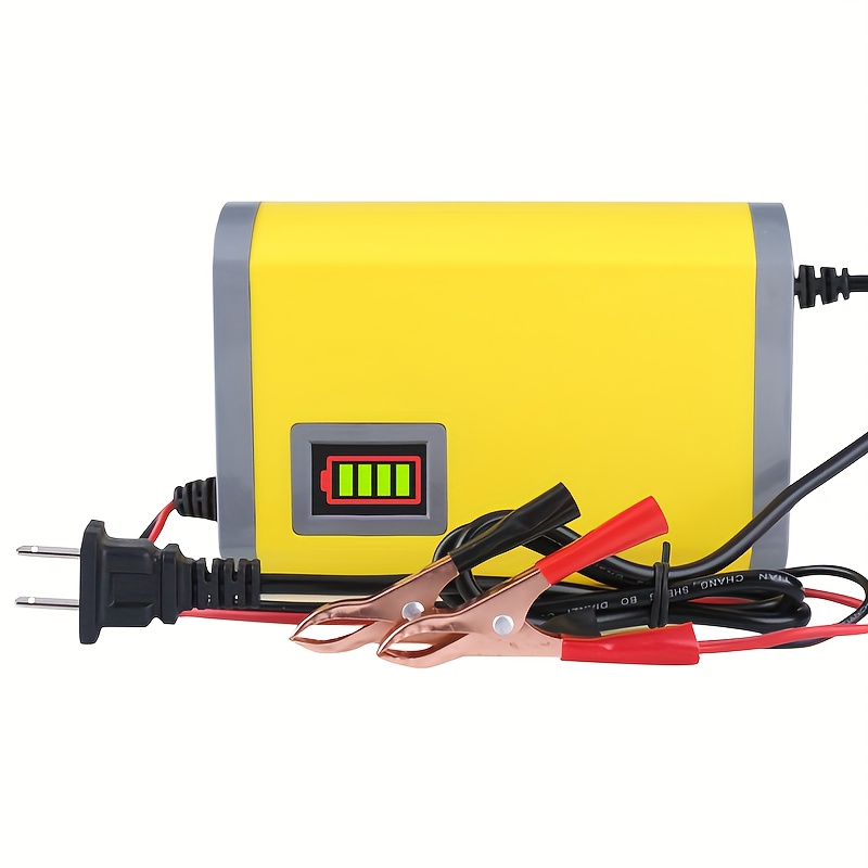 

12v For Smart Battery Charger With Lcd For Cars, Motorcycles - Three-stage Automatic, Repair Function, Us Plug - 12v Lead Acid Battery Charger