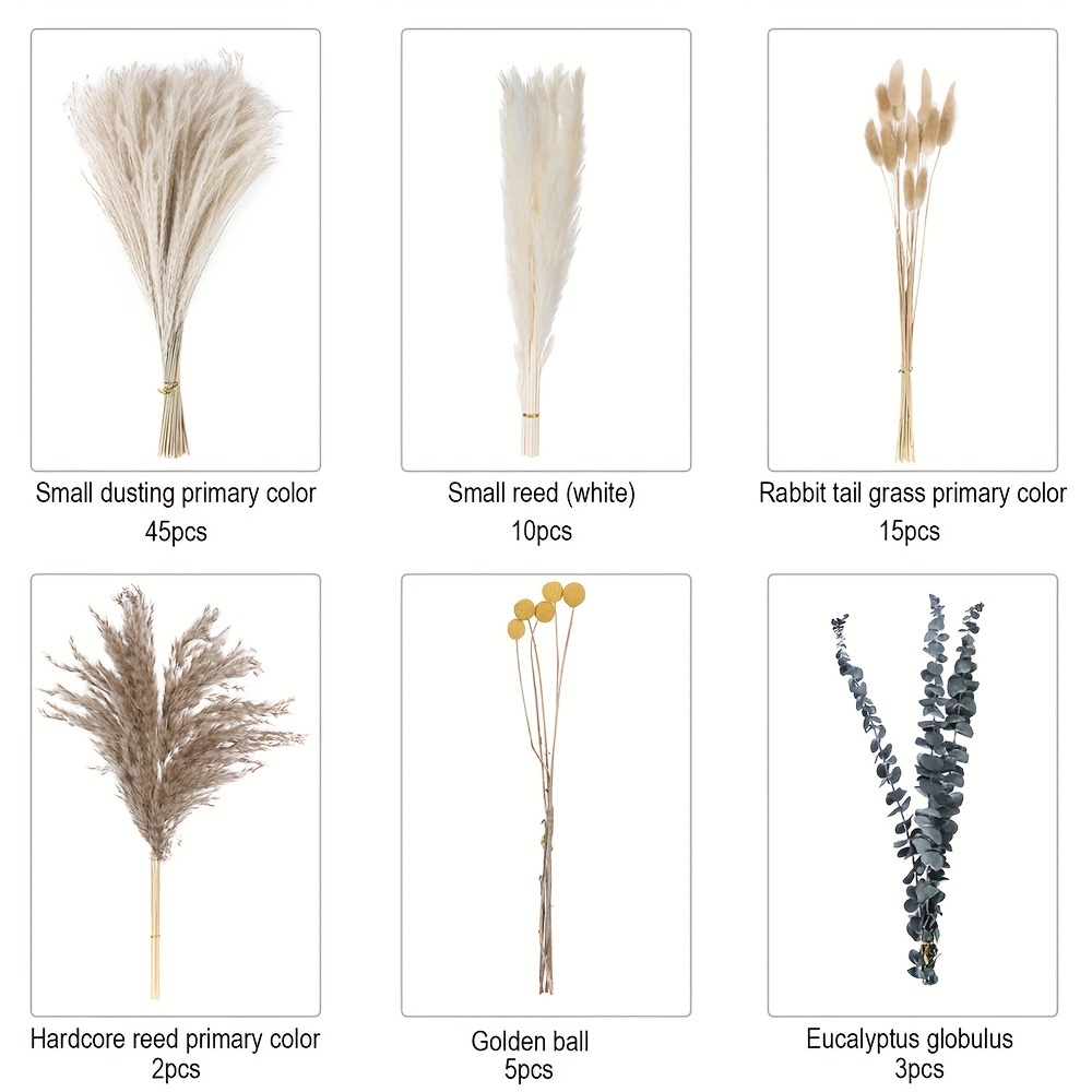 TEMU 80pcs Bohemian Reed Simulated Flower Bouquet Table Centerpieces