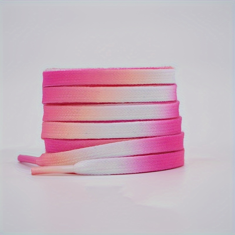 1 Pair Of Candy-colored Canvas Shoelaces - , Multi-functional, Durable Laces For Casual And Sneaker Shoes