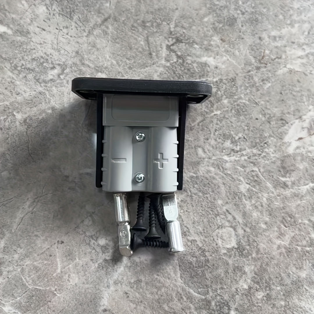 TEMU Connecteur à douille Anderson, cache de panneau encastré 50A, compatible 12V-24V, mode d'alimentation non chargé, aucune batterie requise,