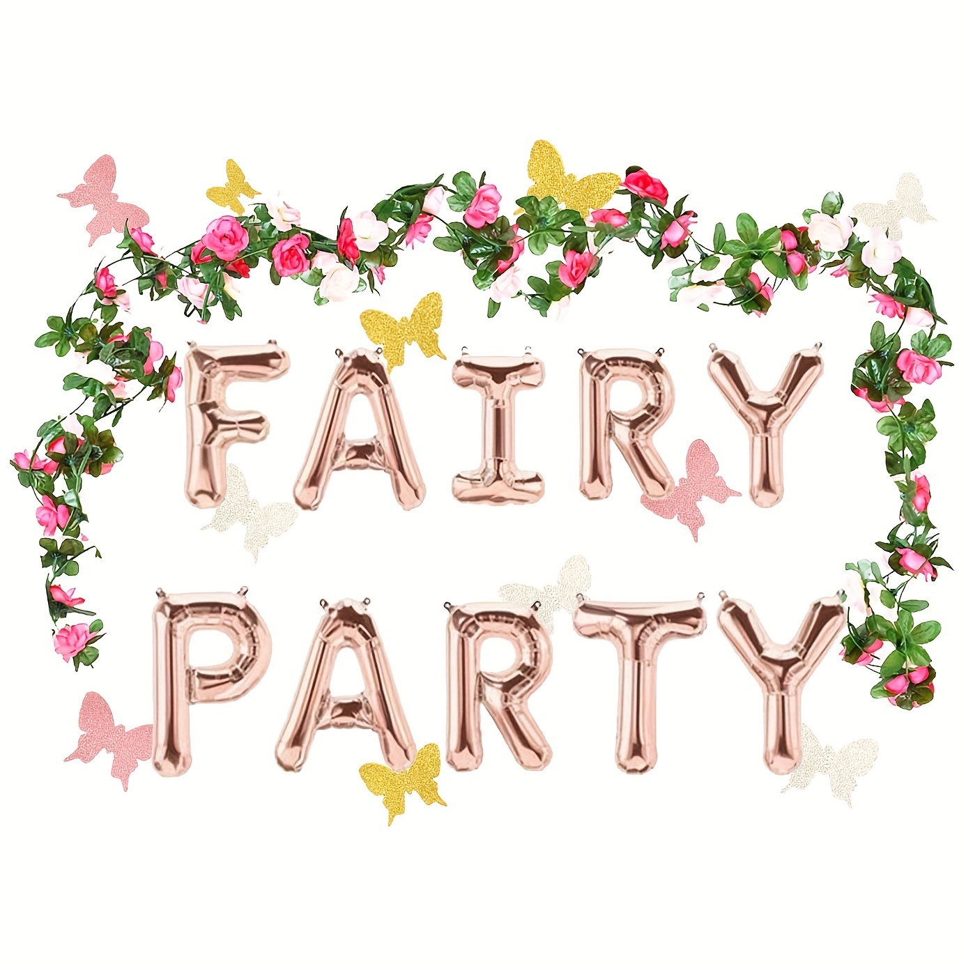 

Jevenis 3 Pcs Fairy Party Balloon Fairy Party Decoration Fairy Party Favors Fairy Garden Decoration For Fairy Theme Birthday Wedding Decoration