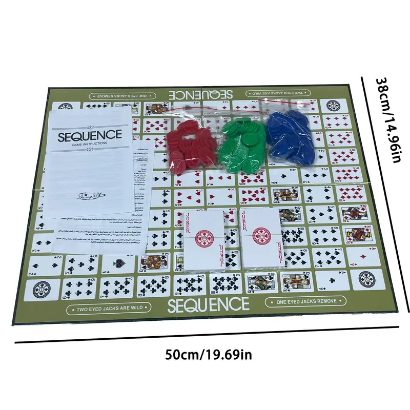 arabic edition poker chess foldable hard cardboard board 19 69 x 14 96 christmas ages 14 details 1