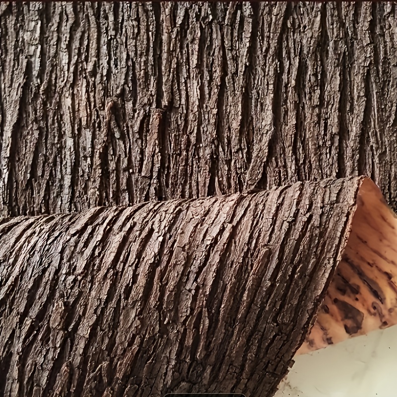 Realistic Bark Background for Animal Habitats