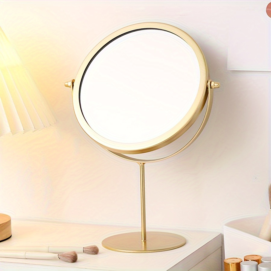 

Chic Vanity Mirror - Hd Single-sided Makeup Mirror For Bedroom, Rust-proof Polished , No Battery Needed