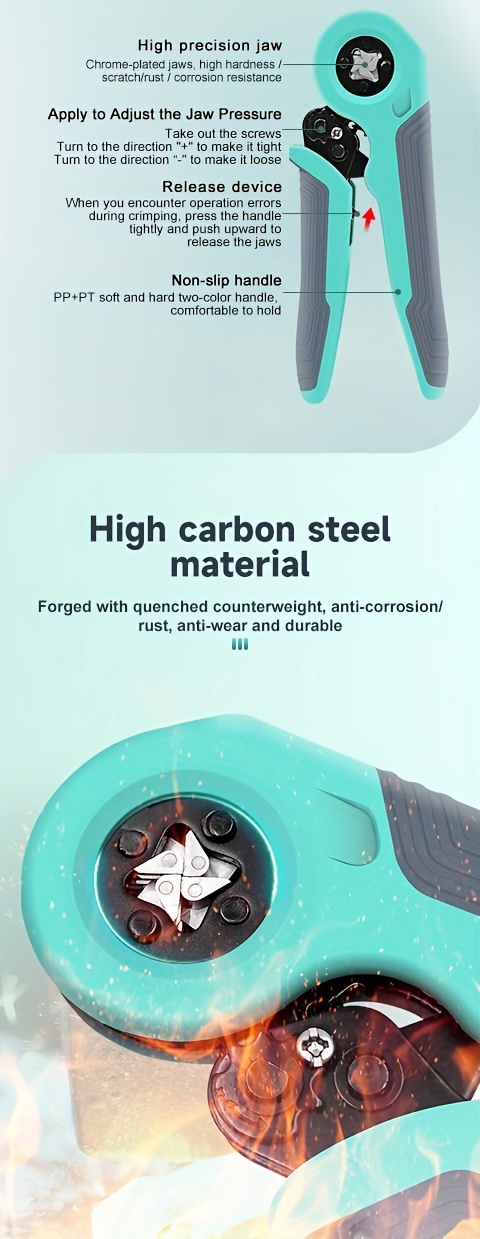 Клещи для обжима квадратного сечения HSC8 10 4 - Temu Georgia