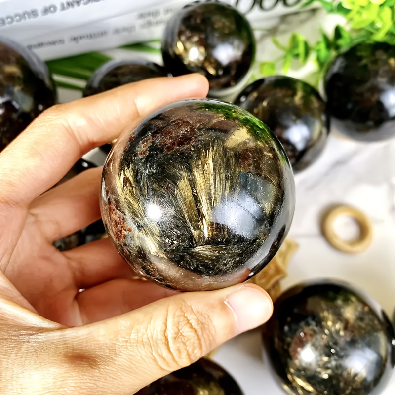 TEMU 1pc Astrophyllite .57-2.75'', Home And Office Decoration, Gift For Christmas, Thanksgiving