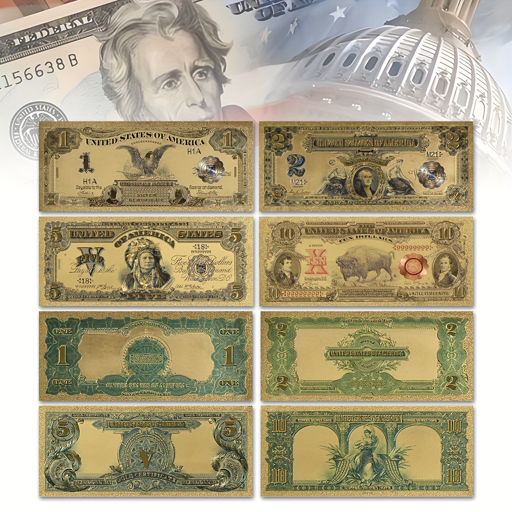 

4 Pieces/set Of Replica Dollar Banknotes For Lovers Birthday And Christmas Gifts (1899 And 1901)