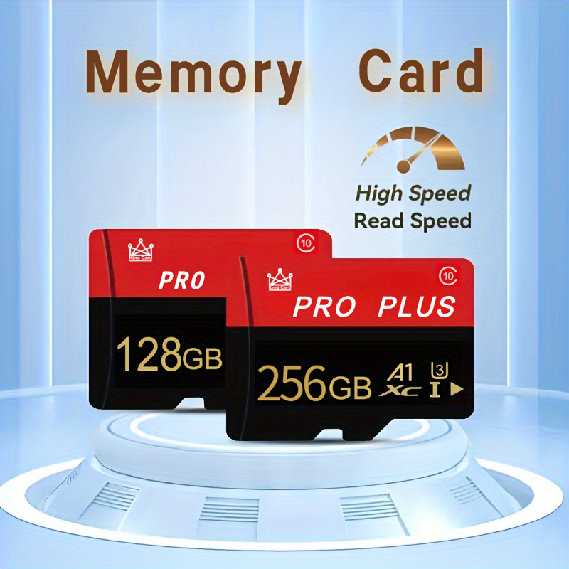 Micro SD Card 128/256/64GB Classe 10, A1, Carte TF Haute Vitesse Pour  Smartphones, Haut-Parleurs, Appareils Photo Et Voitures - Temu France