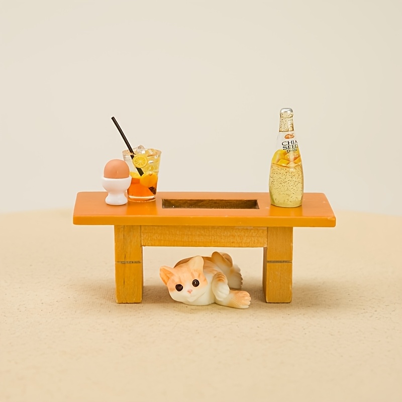 miniature furniture creative cute chair umbrella table model