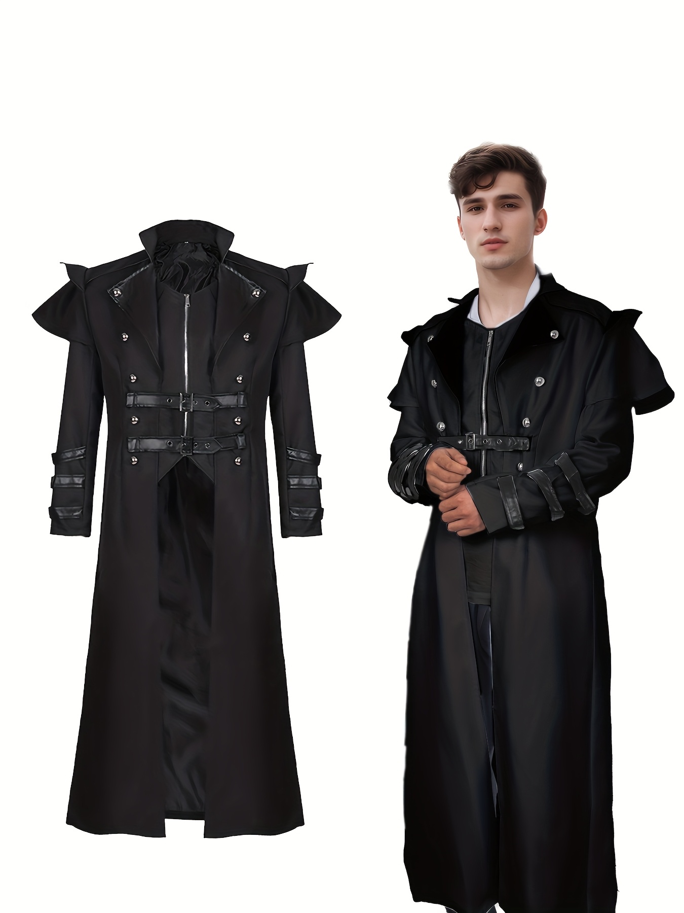 robe de soirée steampunk pour hommes style pirate gothique de