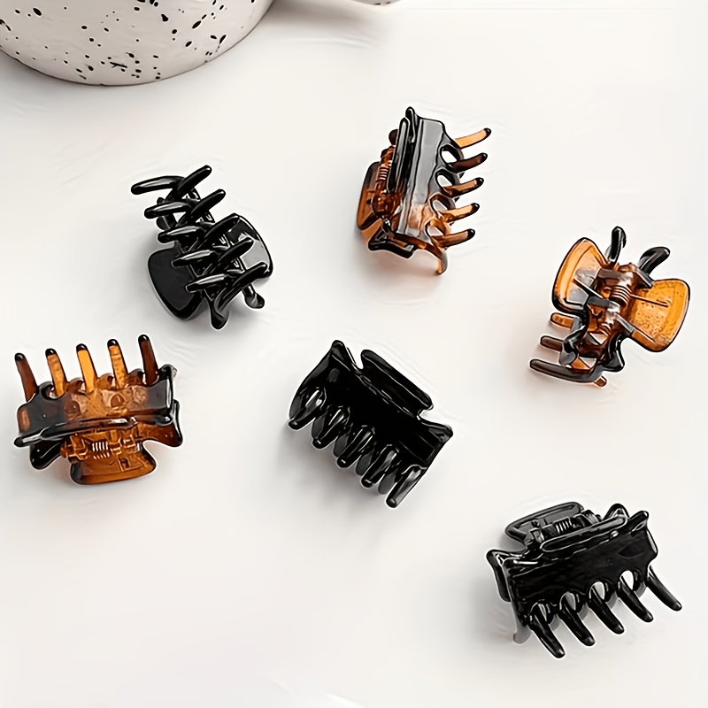 TEMU Nuovo set da 6 pezzi di piccole mollette per capelli, semplici ed eleganti fermagli a pinza per ciocche ribelli e , accessori per capelli da