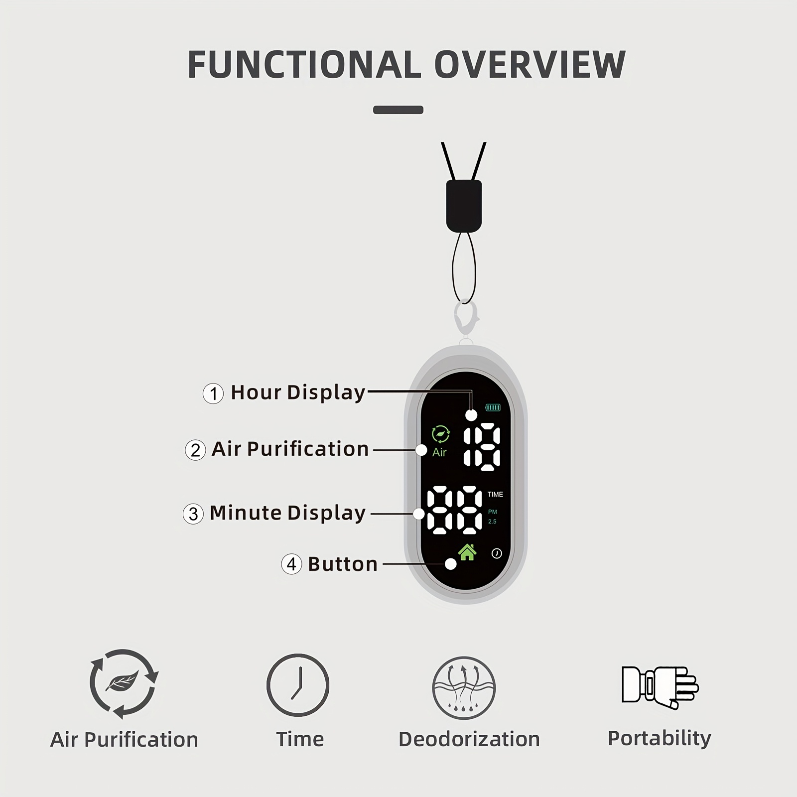 mens   necklace with   design operates   without   features a built in professional air purification system for   surrounding air cleaning womens high quality   necklace Product details 4