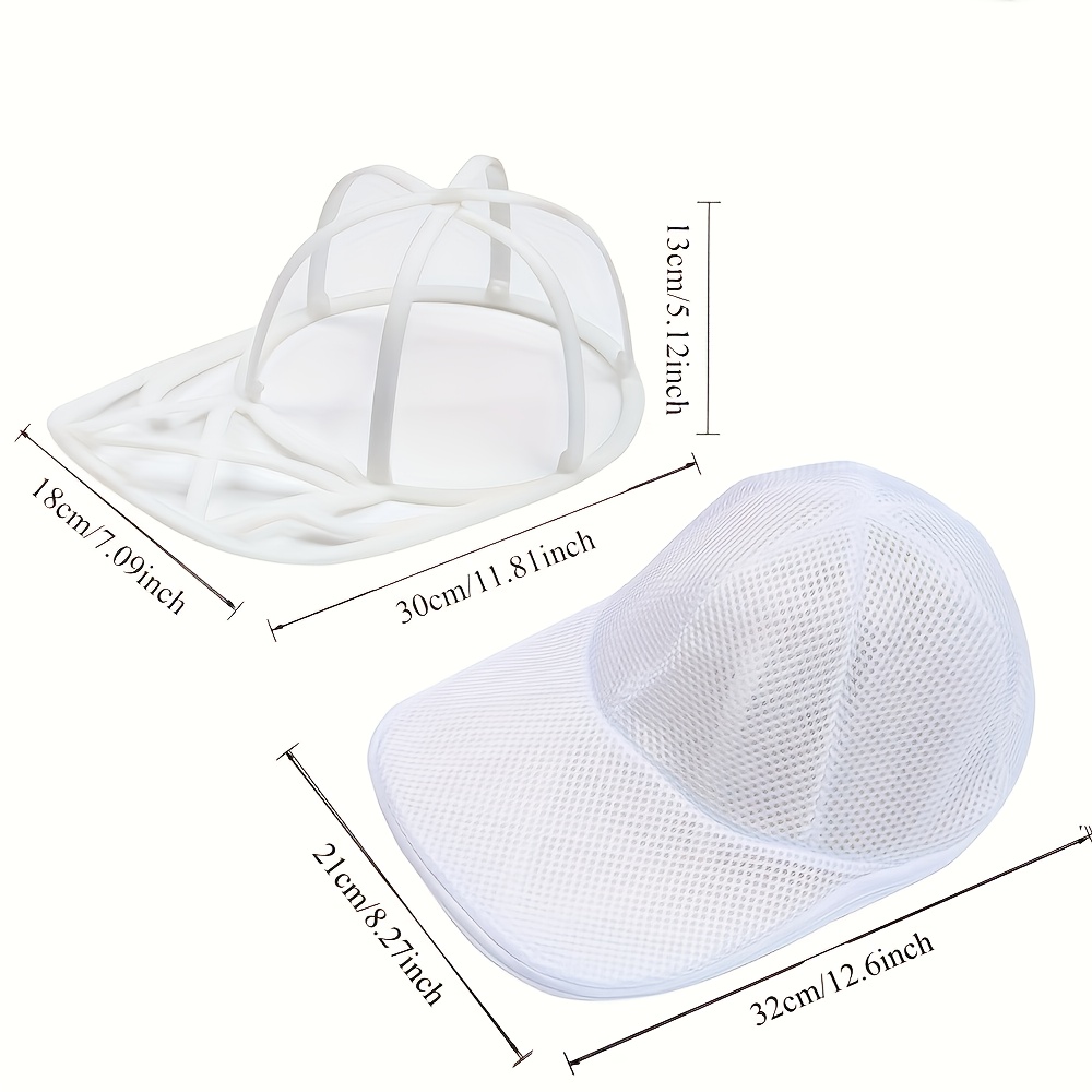 2pcs/set Upgraded Honeycomb Mesh Hat Washer For Hat Wash, Safe And Durable, Reusable, Travel Hat Storage Bag