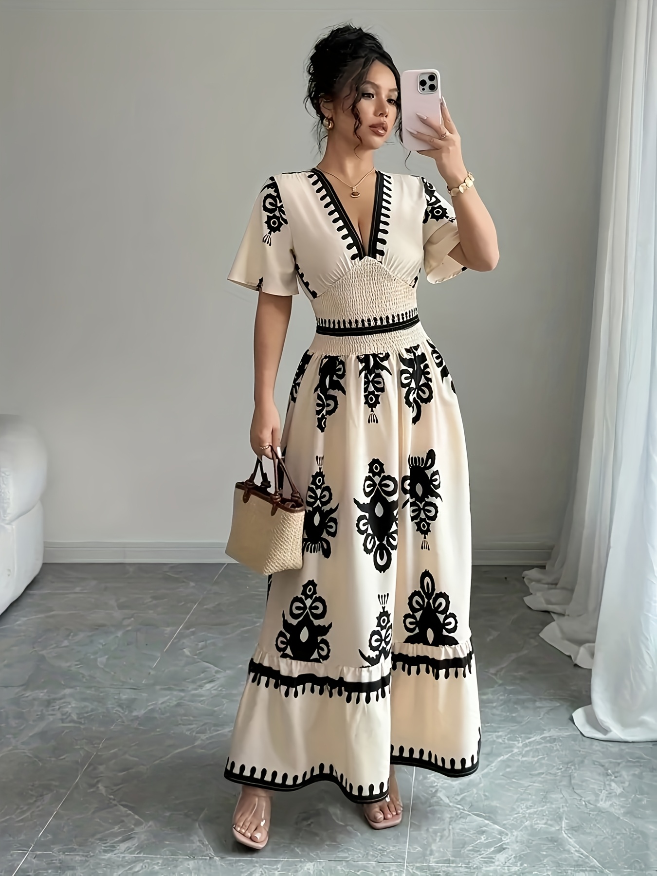 chinese dress ladies Amazon.com: COTTON HTHRANG Partywear Long Gown for Women Rayon Ruffle Red  Maxi Boho Ethnic Dress : Clothing, Shoes & Jewelry main image 1