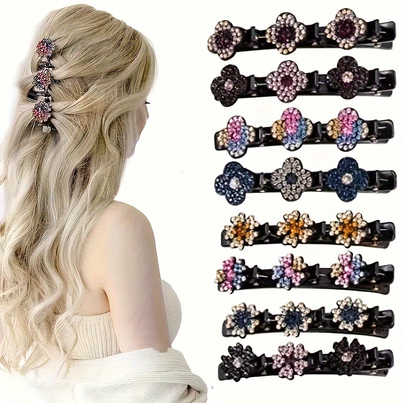 

8pcs Set - Barrettes Bowknot & , Includes Types - Styling For Women And