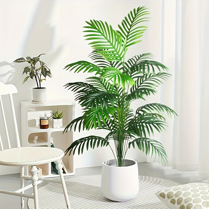 

Artificial Palm Plant For Indoor Decor - Realistic Faux Greenery For Home, Office & Special Events - Housewarming Gift, Plastic Material, Lifelike Other Plants Topiary, Power-free, Without Container