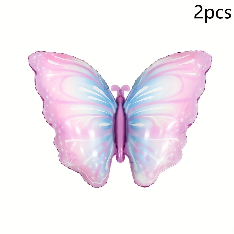 2pcs Pastel Foil Balloons - Spring Party Decorations For Birthdays, Weddings & Celebrations, Mixed Colors, Aluminum Material, No Power Needed, Party Decorations