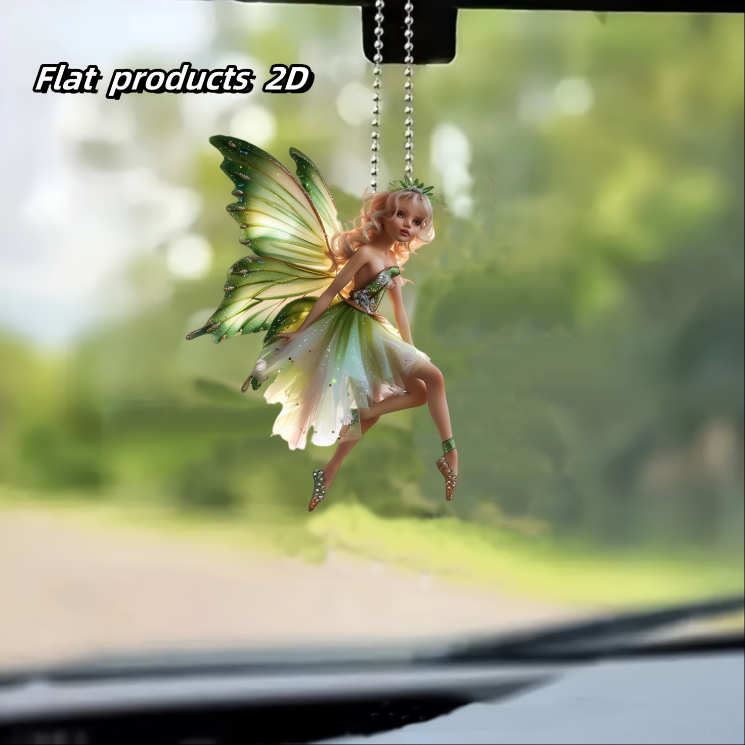 

Forest Fairy Acrylic Hanging Ornament - Versatile Car Charm, Keychain, Christmas Decoration, Home Decor, Festive Accent, Thoughtful Gift Idea, Durable 2d Design