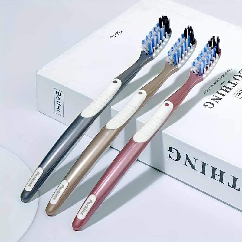 Medium Hardness Bristles Manual Toothbrush with Gum Massage for Deep Cleaning