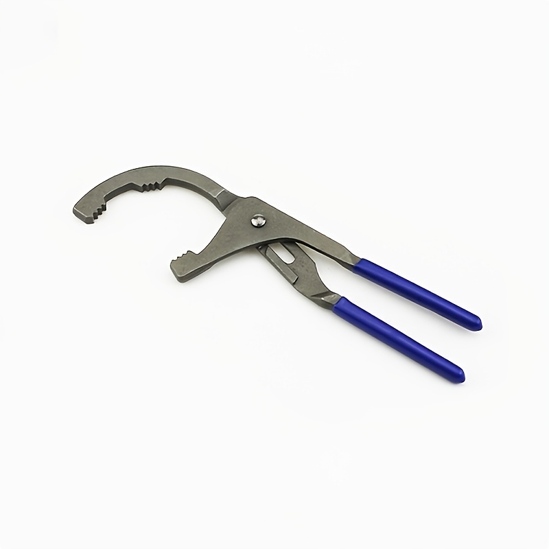 TEMU Adjustable Oil Filter Wrench Pliers, Durable Steel Construction, Industrial-grade Hand Tool For Easy Filter Removal