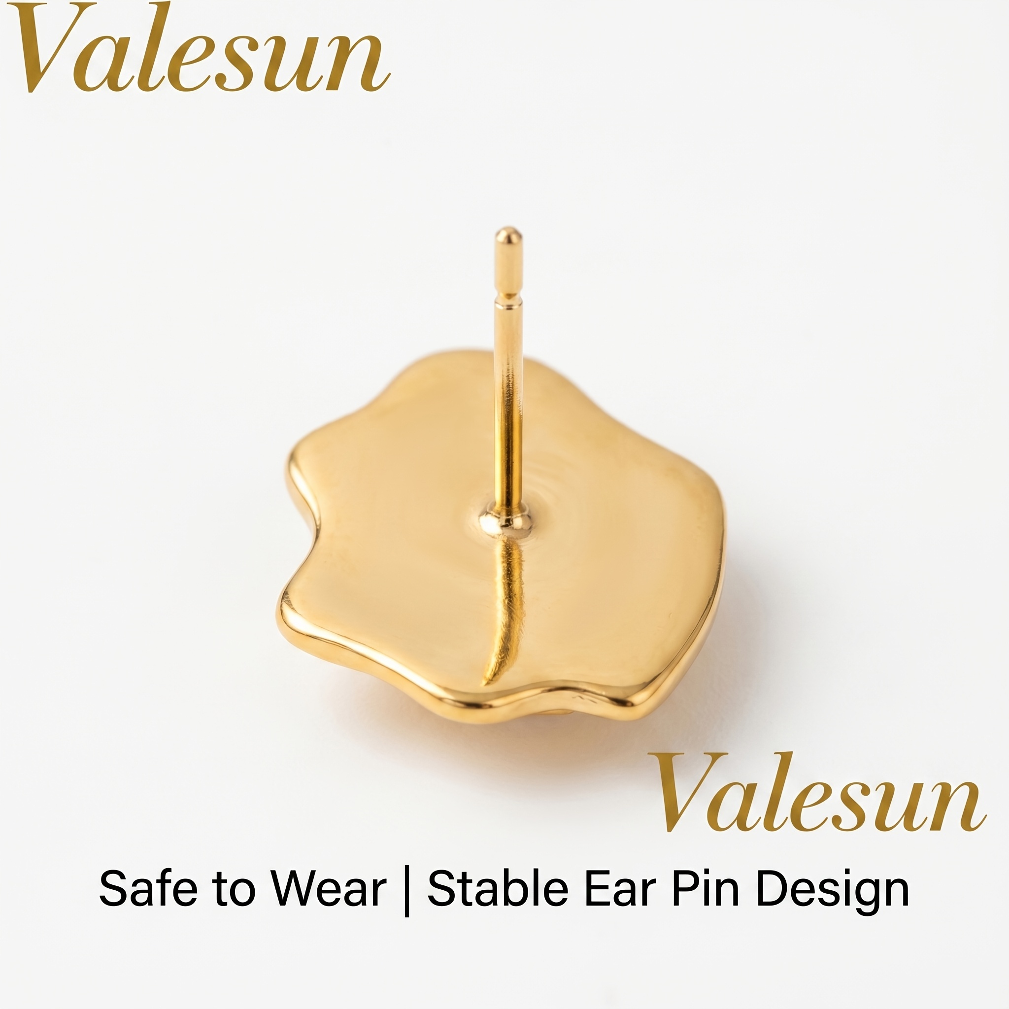 Women's 18K Gold Plated Hypoallergenic Stainless Steel Earrings, Versatile Gift