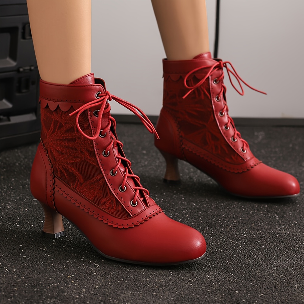 chinese dress ladies Juliet Lace-Up Boot main image 0