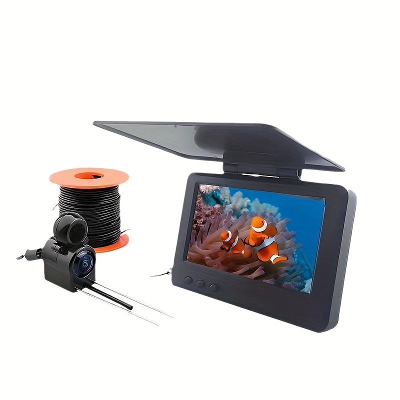 TEMU 1pc Professional Fishing Set - Hd Camera + Adjustable Stand + Bait Monitor | Kit | Multiple Sizes (1.2-6.6ft). Festival Gift, For Fishing Enthusiasts