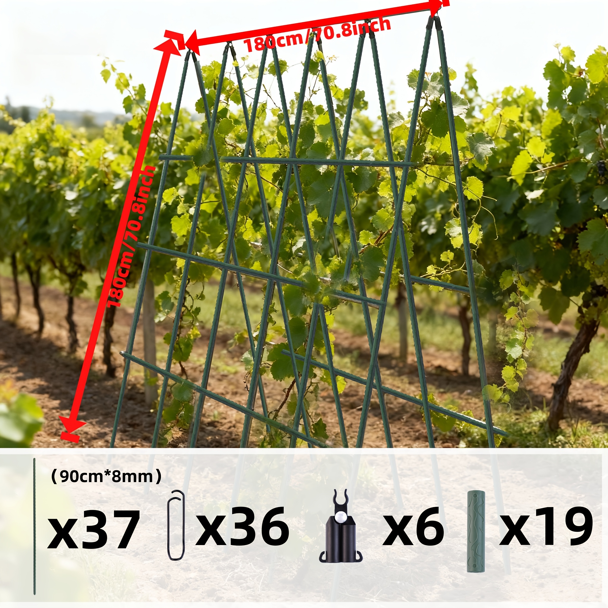 Image of 98pcs (plant Rod And Additions), Easy Assembly Plant Climbing Rod