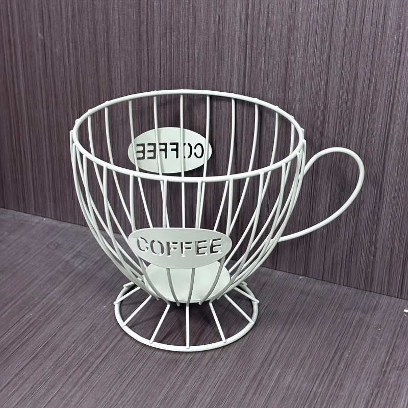 TEMU 1pc Coffee Capsule Storage Basket, Table And Drawer Storage, Base, , Suitable For Coffee Capsules, Snacks, Etc. Beautiful Appearance, Unique