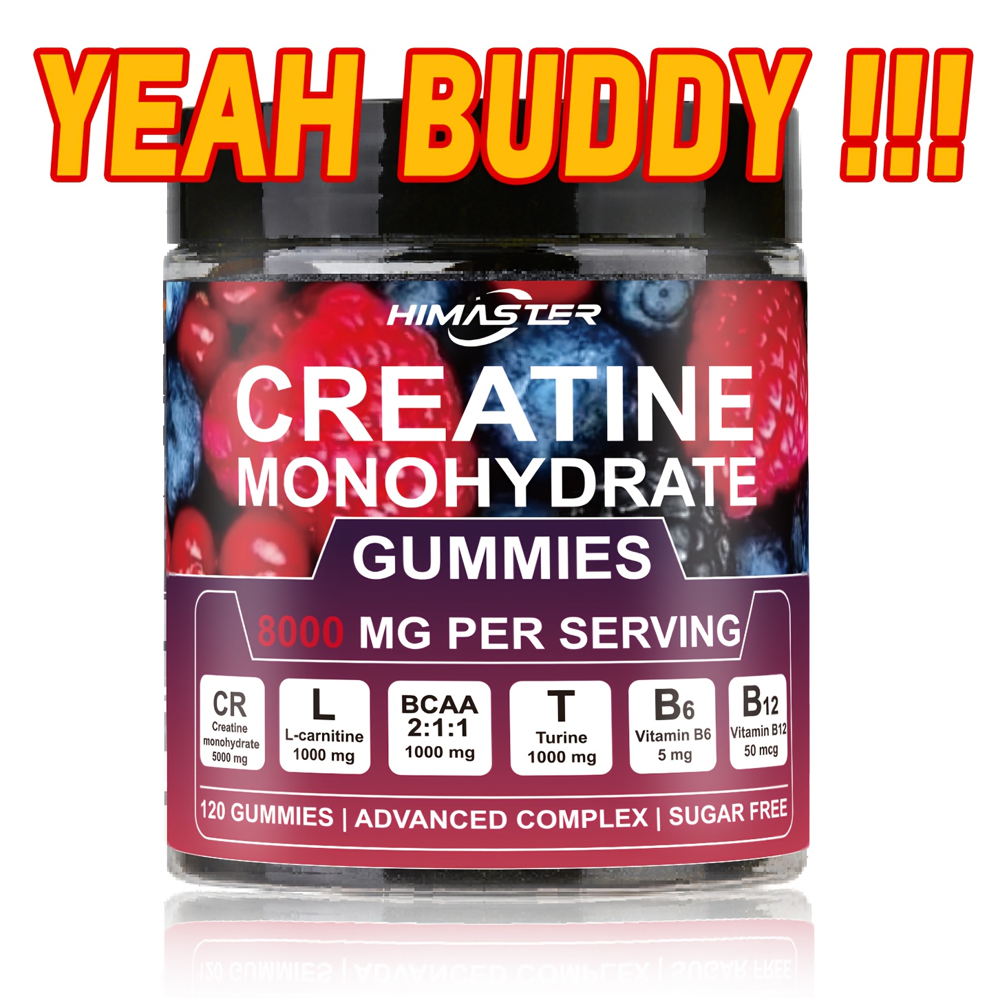[*] 8000mg Creatine Monohydrate Blueberry Gummies
