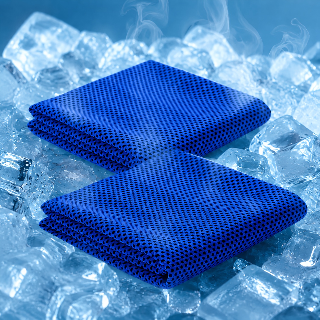 TEMU 2 Pack Cooling Towels 100x30cm, Instant Ice Cold Sports Towel, Quick Dry Breathable Absorbent Soft Lightweight For Gym Running Yoga Hiking