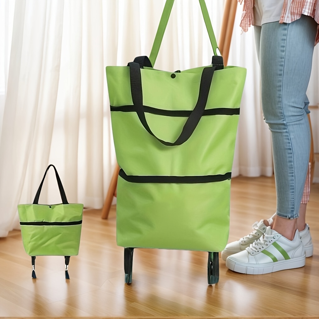 Folding Shopping Cart - Durable & Spacious Storage!