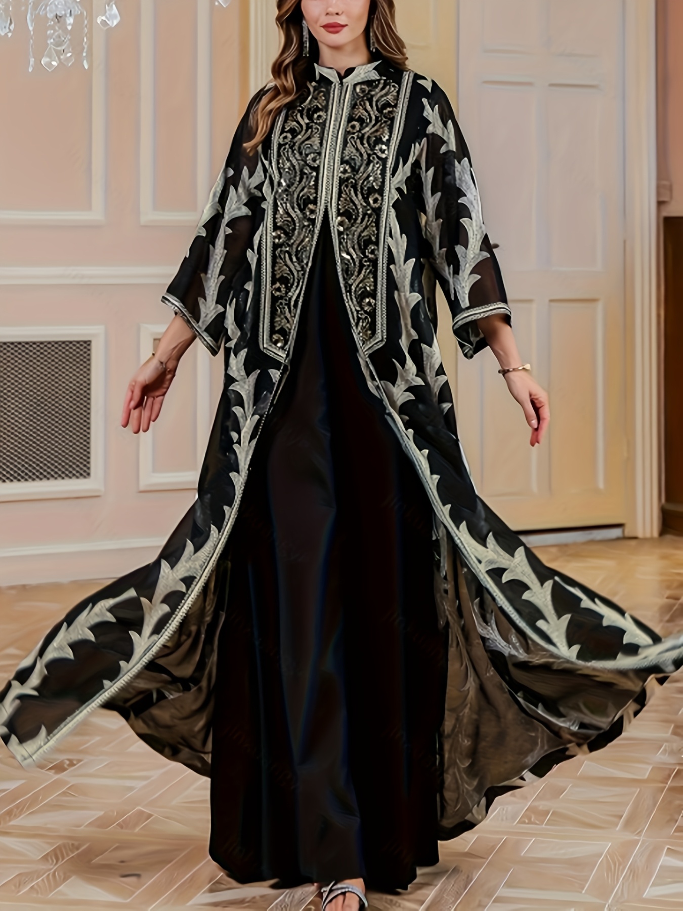 elegant arabic dresses Elegant Lace Muslim Wedding Dresses Dubai Arabic - main image 1