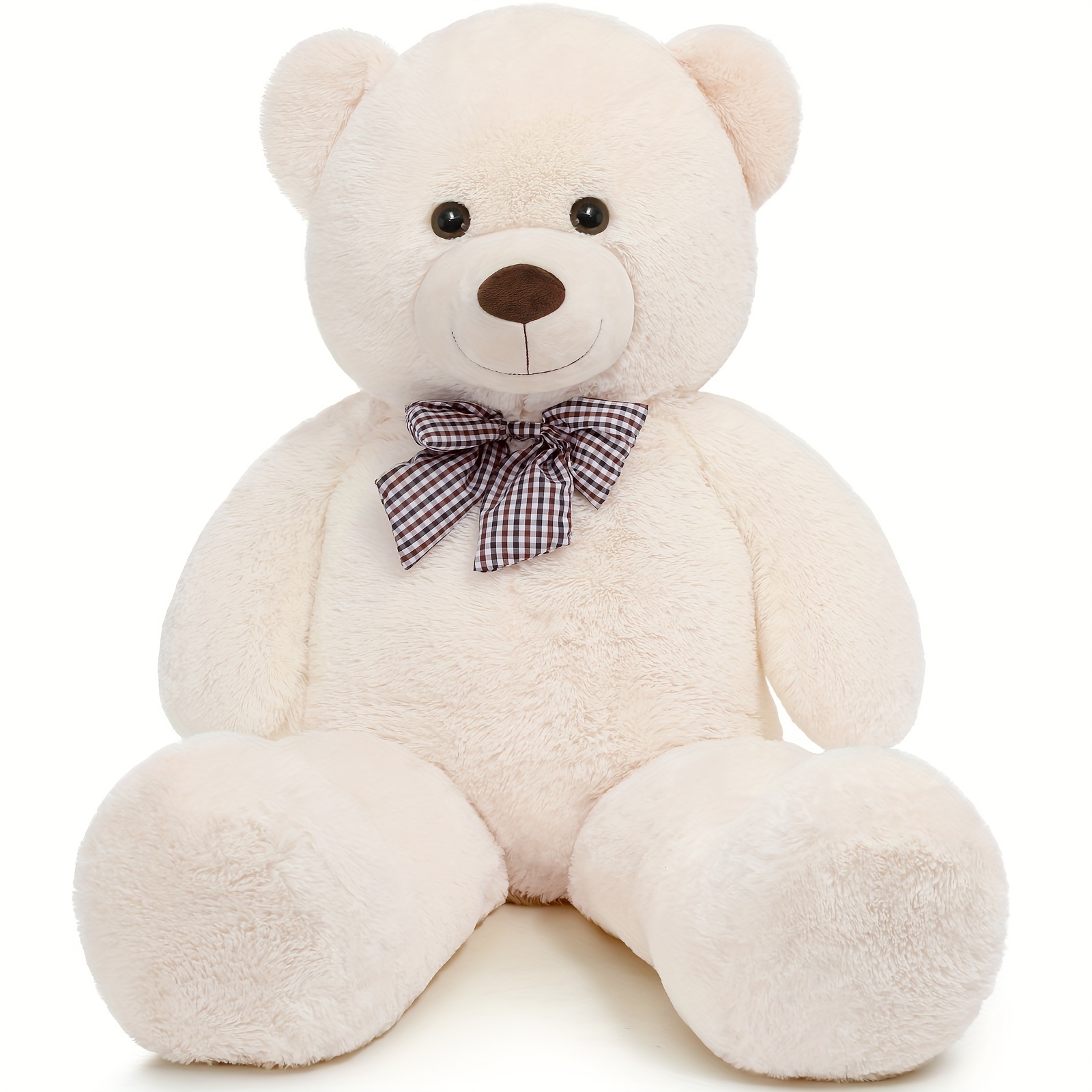 TEMU Bear Plush Stuffed Animals For Girlfriend Or Kids 47 Inch Christmas Halloween Gifts