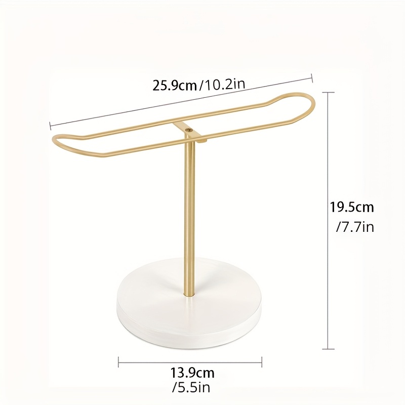 TEMU Multifunctional Metal Headband Rack, Standing Shelf, Tiered Storage Rack For Home And Kitchen, Practical Organizer, Jewelry Towers