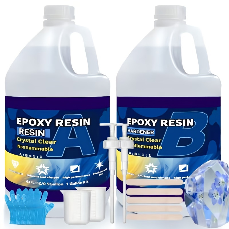 

1:1 Epoxy 1 Gallon (. 3.8l) Kit | , Super , Transparent, Waterproof | For , Sealing, Casting, Coating, Filling,