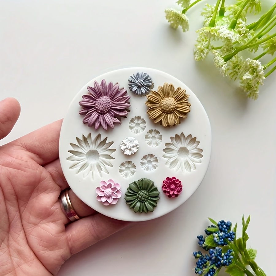 Molde de para Flores - Molde para Fundição de Flores em Argila Polimérica - 1 unidade