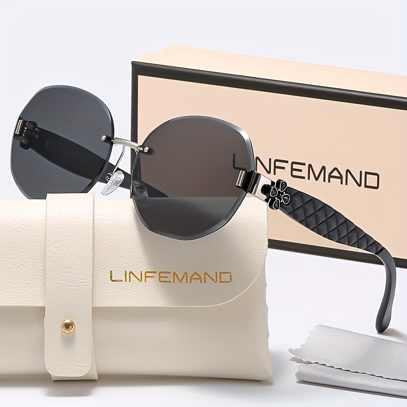 frameless oval decorative fashion glasses for women chic     summer parties and festive street style gifts Product details 6