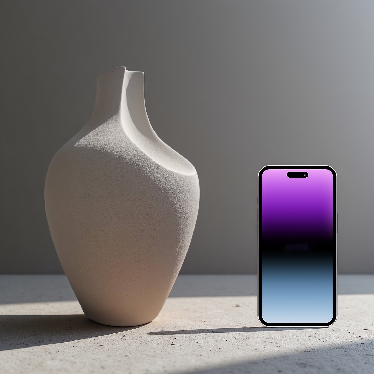 New Arrival Minimalist Ceramic Vase - Handcrafted Decorative Vase for Home, Tabletop, or Display, Matte & Frosted Finish, Perfect for Fresh, Dried, or Artificial Flowers, Ideal for Festive and Party Decor