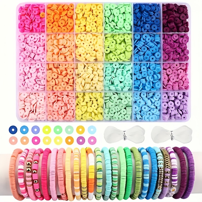 

1000pcs Polymer Clay Beads Set For - Making Kit With Strings & Accessories, Creativecraft,diy Crafts,beading Storage,beading&jewelry Making